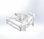 The unibody chassis for a kevlar-reinforced 3D printed combat robot.