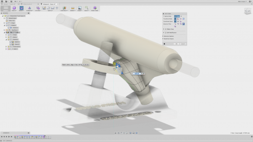 The beginning of the sculpted shape for the hanger.