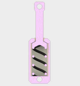 The main body, including the cylinder, shaft, and coil, are all one part.