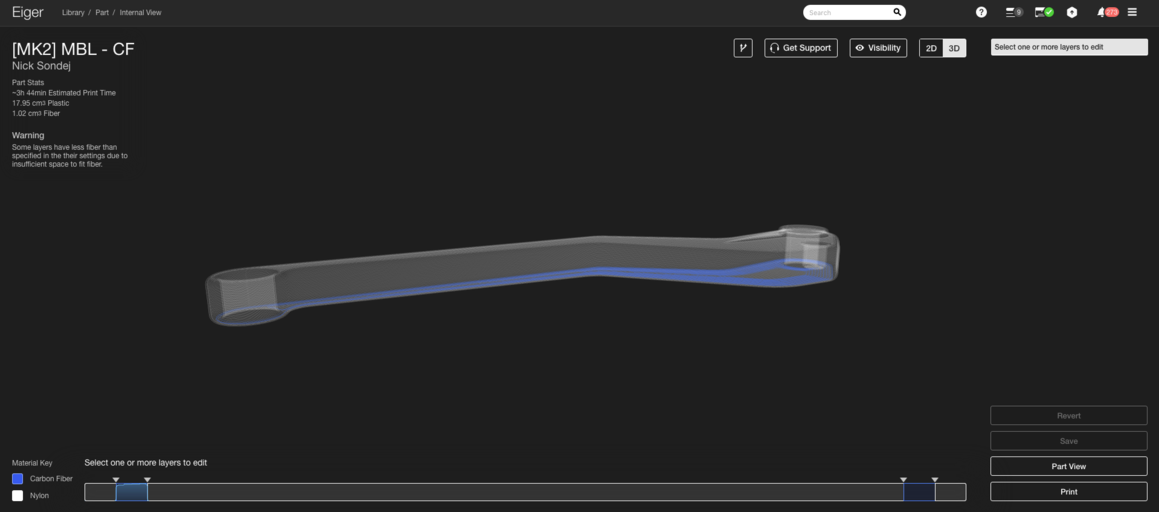 The sandwich panel is currently unbalanced.