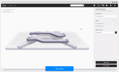 After your parts are sliced, set up a build with multiple parts.