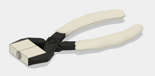 The handles are embedded into the grip to secure them.