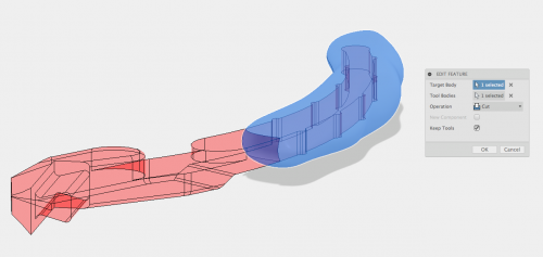 A boolean subtract is really useful for overprinting, mold design, and other manufacturing processes.