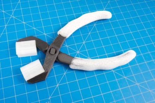 These pliers have custom jaws and an ergonomic grip.