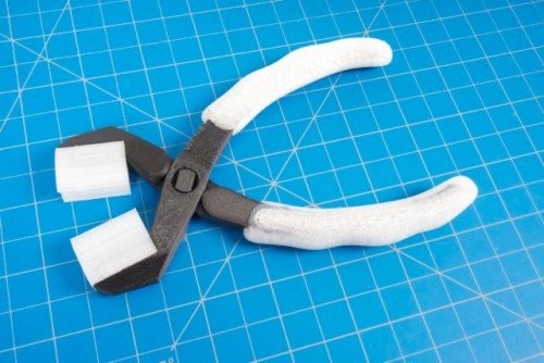 These pliers have custom jaws and an ergonomic grip.