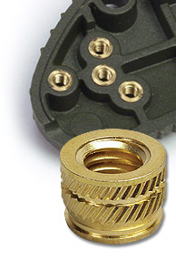 Heat set inserts are designed for plastics.