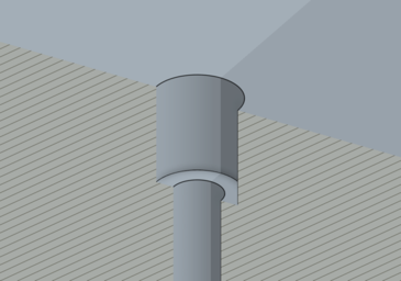 Add clearance holes for the bolts to feed through.