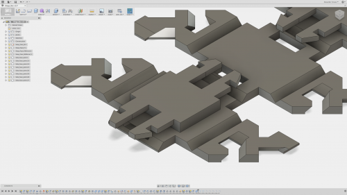 This allows the printer to print this as a single part with flexible sections.