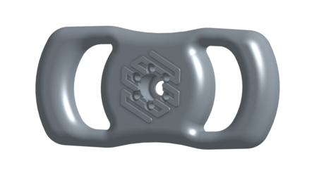 Version 2 of the 3D printed steering wheel.