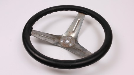 We will be replacing this steering wheel with a 3D printed one.