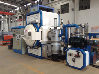 A vacuum furnace used for sintering 3d printed metal parts.