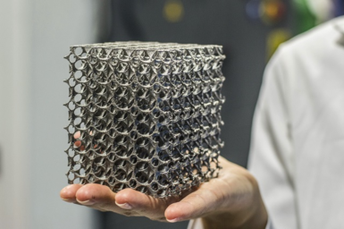 3D printed stainless steel lattice