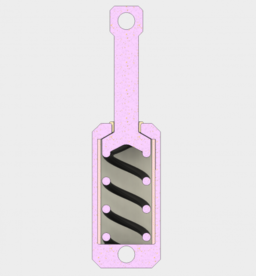 The main body, including the cylinder, shaft, and coil, are all one part.