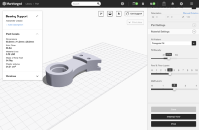 3D printing infill settings