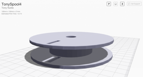3D printed spool