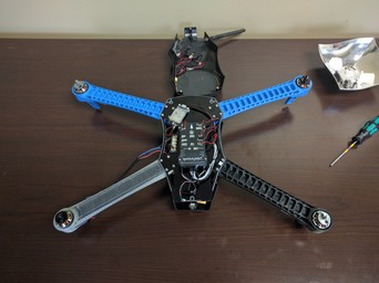 The IRIS+ drone with a 3D printed arm.