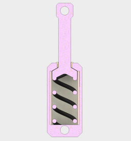 The main body, including the cylinder, shaft, and coil, are all one part.