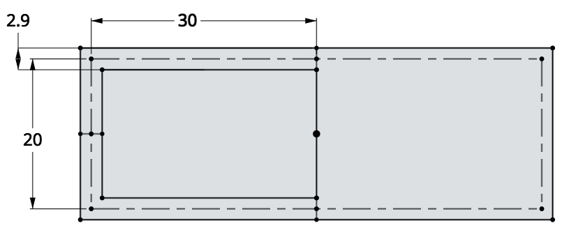 The absolute minimum width a fiber can fit within is 2.9 mm