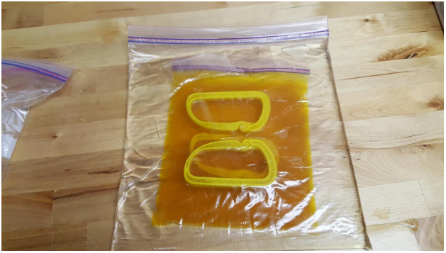 Markforged Parts being Dyed